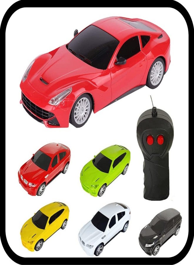 KIDZYMON® Remote control car, 2 functions remote car for kids age 3+ years, racing car I Pack of 1 I Assorted Colour (Multi) - Image 5